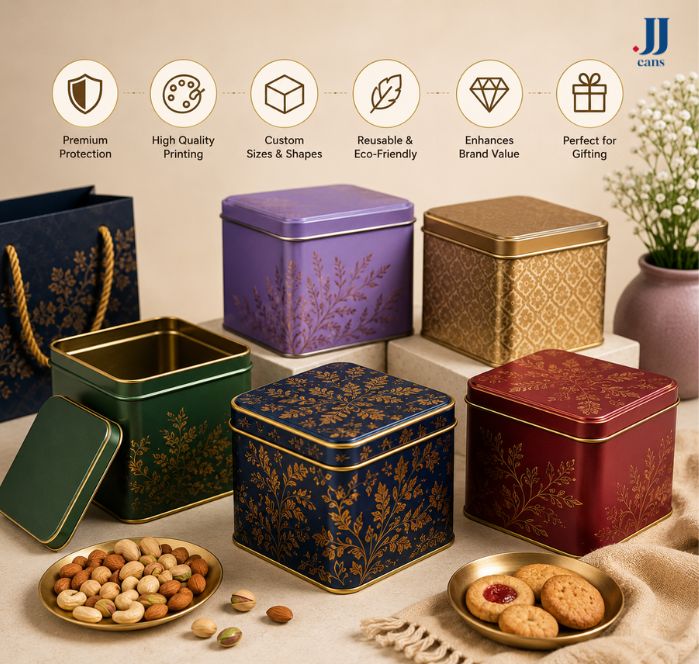 Printed Decorative Tin Containers